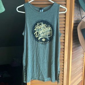 Olive green Harley Davidson tank top lima Ohio